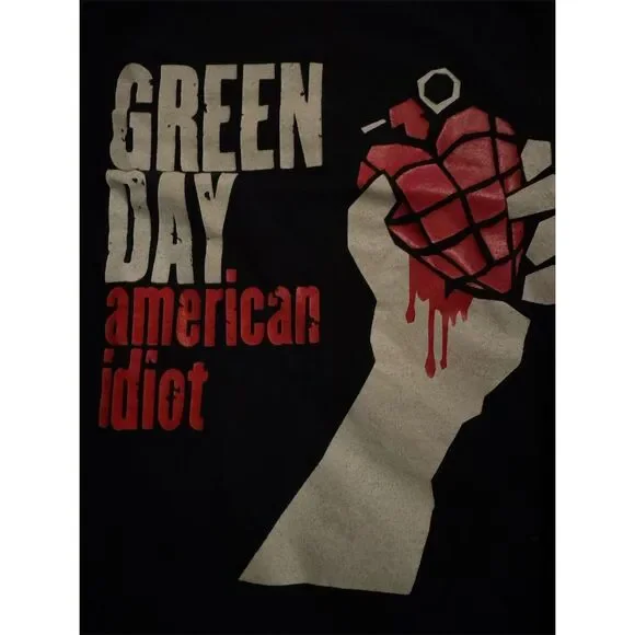 Green Day American Idiot T-Shirt Black Unisex M: Official Tour Tee: Punk Music - Picture 2 of 3